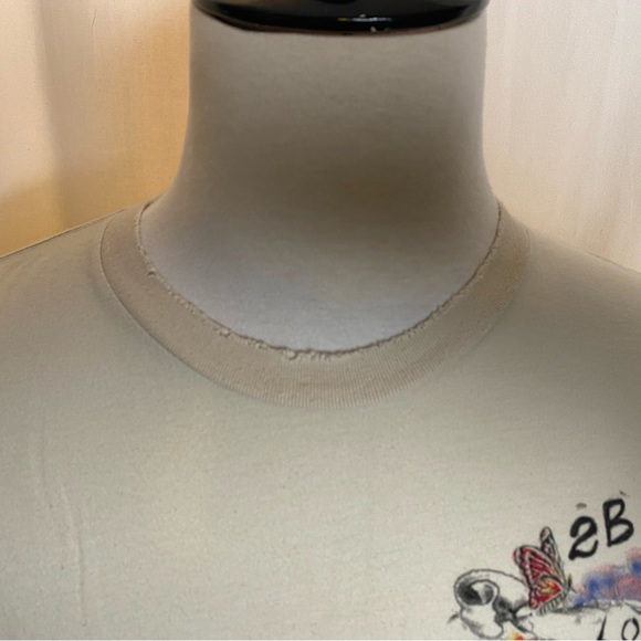 Vintage 2B Free “Love” Bird In Jungle Beige 100% Cotton Mens XXL T-Shirt Rare - Picture 5 of 12